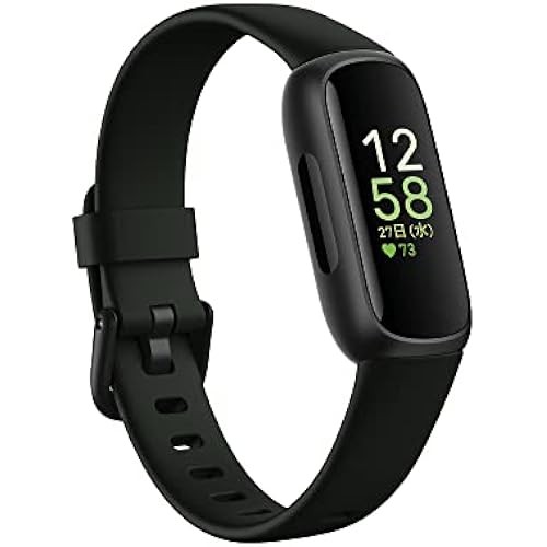 [Direct from JP] Fitbit Inspire 3 Fitness Tracker Midnight Zen/Black [Up to 10 days battery life/hea
