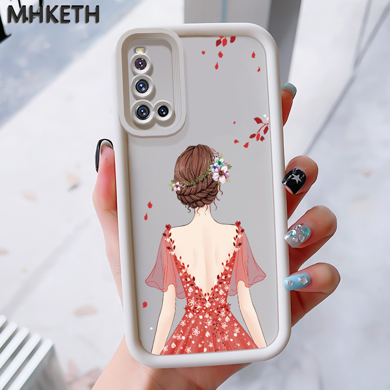 เคสสำหรับ VIVO V19 เคสโทรศัพท์มีลายสาวโรแมนติกและทันสมัย - รูปที่ 2