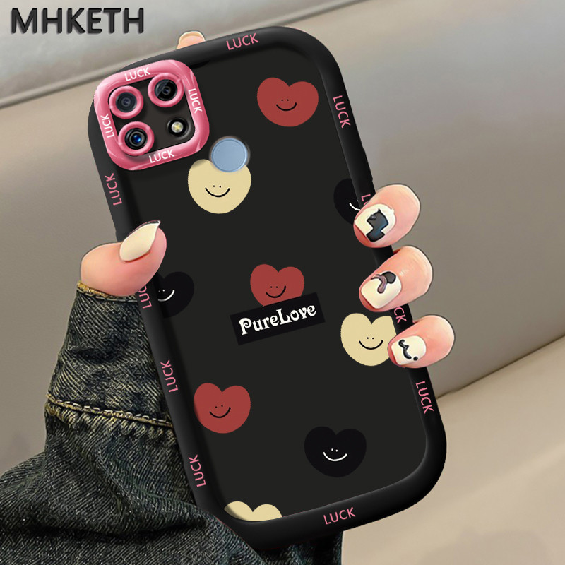 MHKETH เคสสำหรับ Realme C12 C25 C25s C21Y C25Y Narzo 20 30A 50A เคสแฟชั่นและเคสโทรศัพท์ของสาวน่ารัก