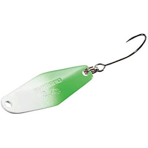 SHIMANO Spoon Cariff Wobble Swimmer 2.2g 011 สีขาว เขียว
