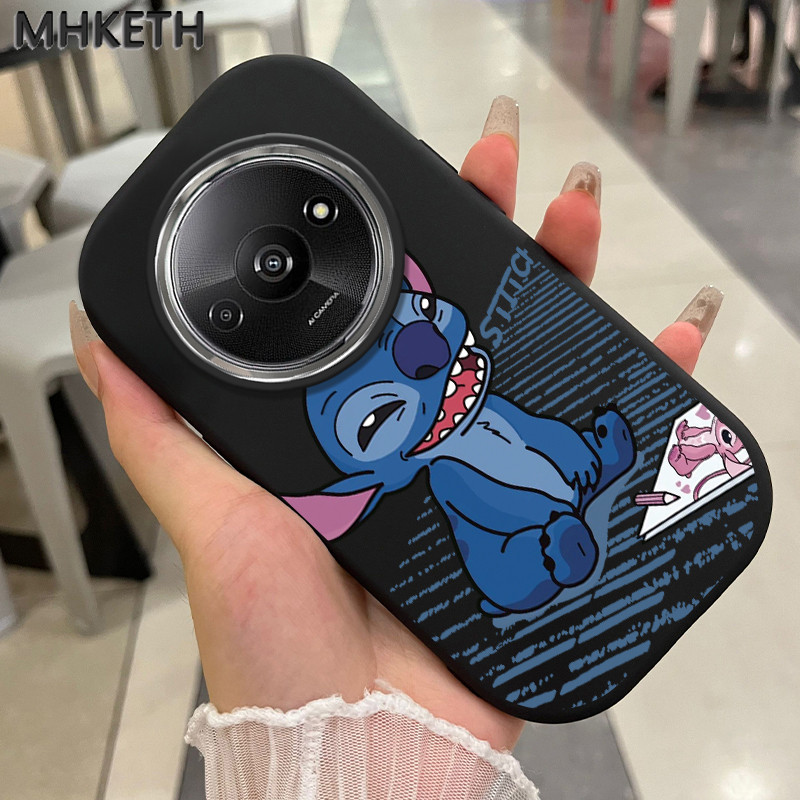 MHKETH เคสสำหรับ Xiaomi Redmi A3 A3X POCO C61 เคสโทรศัพท์มีลายปักลายการ์ตูน