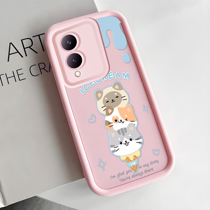 เคสสำหรับ VIVO Y17S Y36i G2 Y28 5G เคสแมว