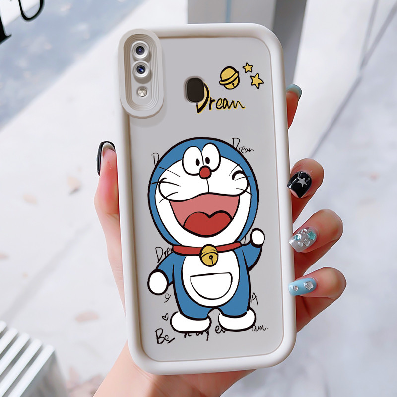 เคสสำหรับ Samsung Galaxy A30 A20 M10s เคสโทรศัพท์แมวสามสีซิลิโคนกันกระแทก