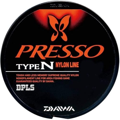 DAIWA Nylon Line Presso Type N 100m เบอร์ 0.8 3 ปอนด์ สีส้มละเอียด
