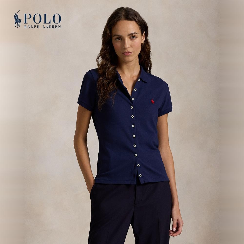 Polo Ralph Lauren เสื้อโปโลผู้หญิง รุ่น WMPOKNINB920162 สีกรมท่า