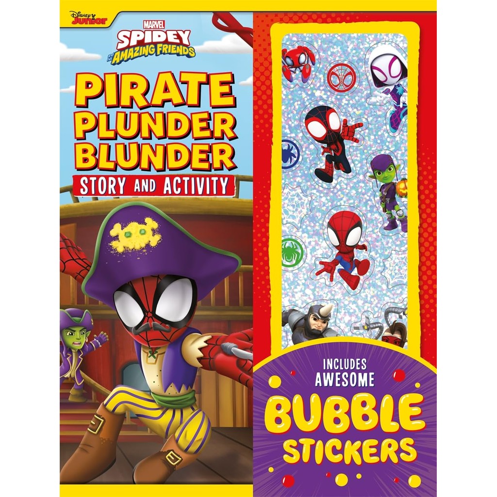 หนังสืออังกฤษใหม่ MARVEL SPIDEY AND HIS AMAZING FRIENDS: PIRATE PLUNDER BLUNDER STORY AND ACTIVITY