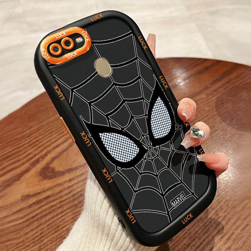 เคสสำหรับ OPPO A7 A5s A12 A12s A11K เคสโทรศัพท์ใยแมงมุมกันกระแทกป้องกันการตก