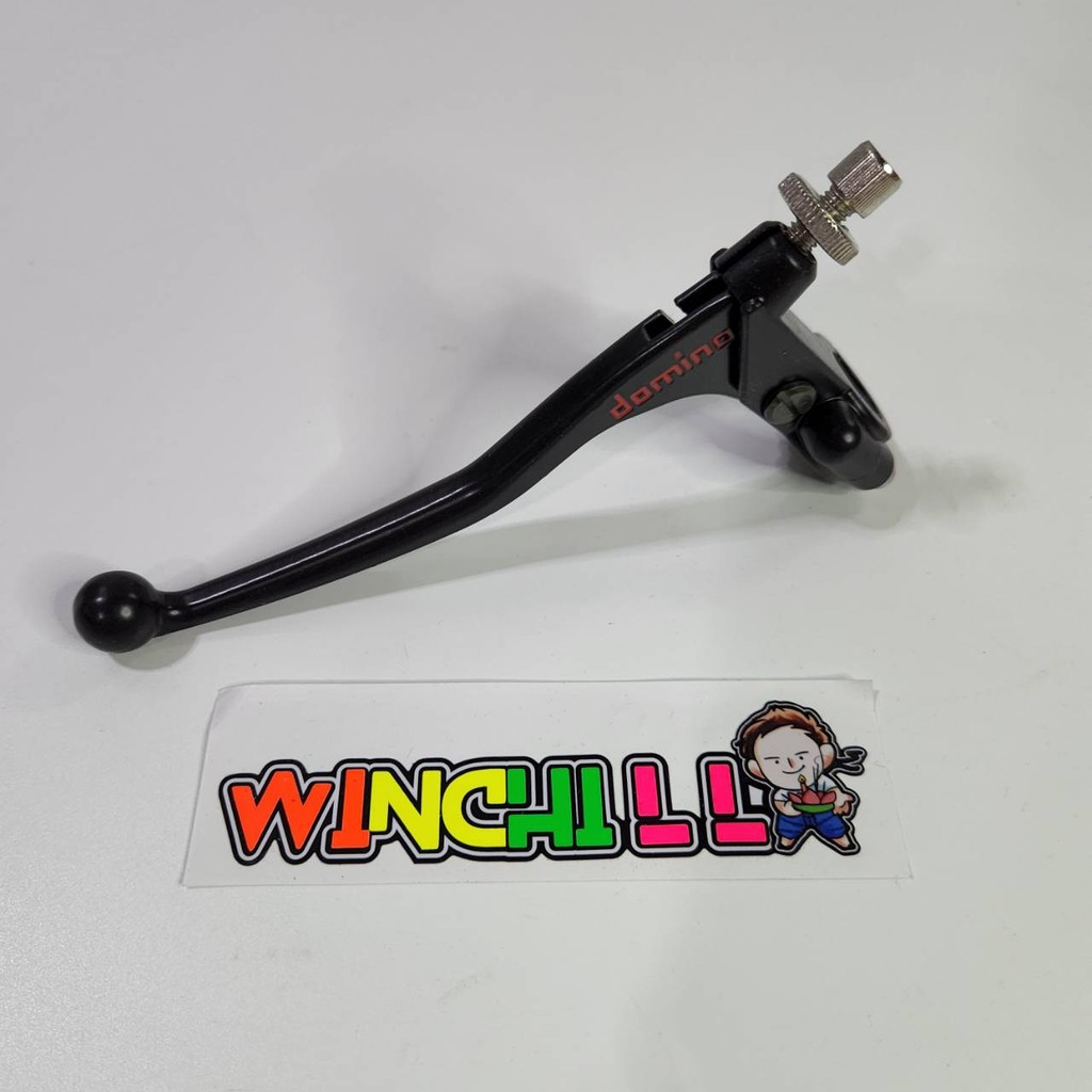 มือครัช โดมิโน่ + น็อตตั้งครัชหัวสแตนเลส เจาะ NOVA DASH / LS / TENA / R-15 / MSLAZ รถมีครัชใส่ได้ทุกรุ่นSAJA