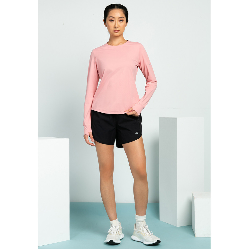 SKECHERS تيشيرت جري نسائي بأكمام طويلة — صورة 4