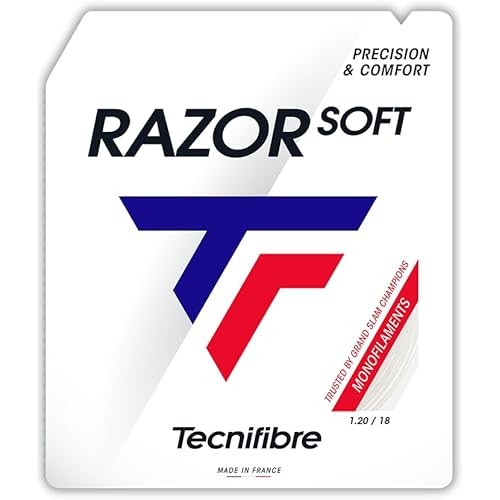 Tecnifibre Tennis Gut และ String Razor Soft 1.20 White Laser Single 04Gras120W
