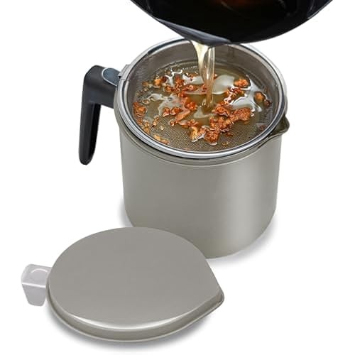 Iris Ohyama Iris Oyama หม้อน้ํามันพร้อมตลับคาร์บอนเปิดใช้งาน 800 มล. H-Op800 สีเทา
