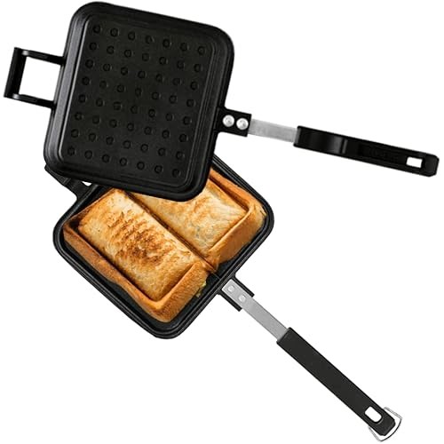 IRIS OHYAMA Iris Oyama เครื่องทําแซนวิชร้อนพร้อมส่วนผสมมากมายสําหรับทั้งเปลวไฟเปิดและเหนี่ยวนํา ใช้ใ