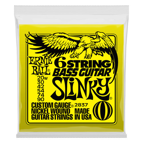ERNIE BALL ERNIE BALL 2837 สายเบส 6 20-90 6-STRING GUITAR SLINKY
