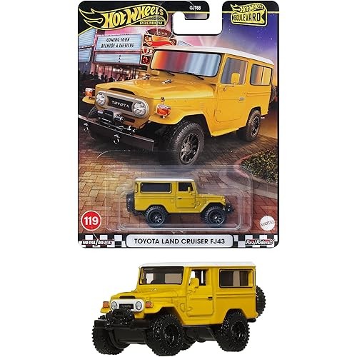 Mattel Hot Wheels Boulevard Toyota Land Cruiser Fj43 ของเล่นรถจิ๋วอายุ 3 ปี สีเหลือง Jbl25
