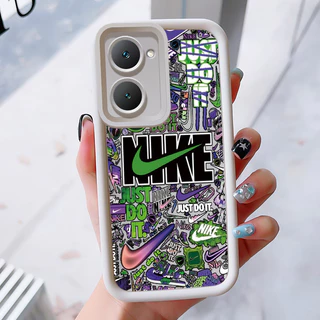 เคสสำหรับ VIVO Y03 Y03T Y18 Y18i Y18e Y18t Y18s Y28e 5G เคสโทรศัพท์แบรนด์อินเทรนด์ซิลิโคนกันกระแทก