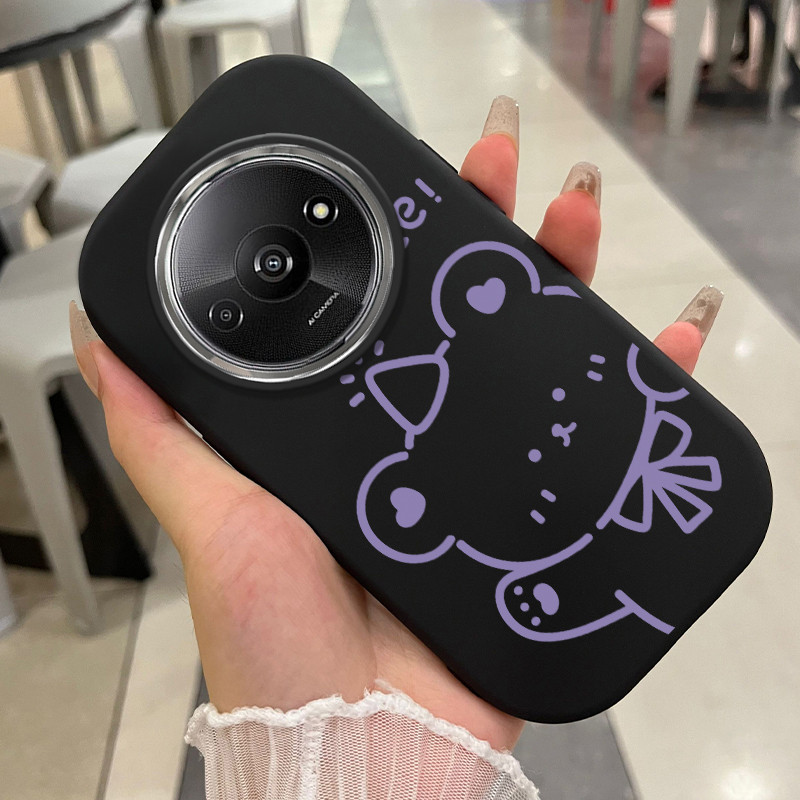 เคสสำหรับ Xiaomi Redmi A3 A3X POCO C61 เคสโทรศัพท์หมีแมวน่ารักกันกระแทก ราคา ถูกที่สุด ดีลบีเคเค แกลเลอรีภาพที่ 3