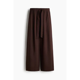 H&M(เอชแอนด์เอ็ม) กางเกงทรงมีเข็มขัดกว้าง ผู้หญิง 1290779