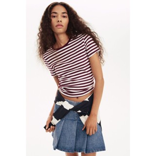 H&M(เอชแอนด์เอ็ม) เสื้อยืดคอตตอน ผู้หญิง 1296053