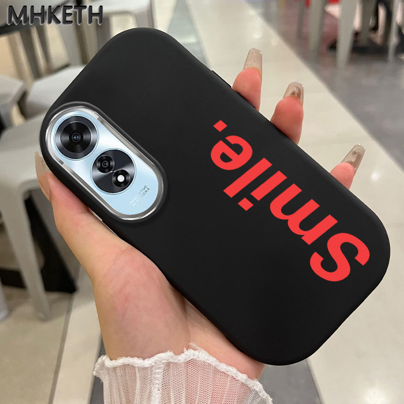 MHKETH เคสสำหรับ OPPO A60 4G เคสโทรศัพท์ซิลิโคนกันกระแทกระดับไฮเอนด์เรียบง่ายและมีสไตล์