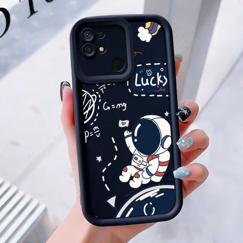 เคสสำหรับ Xiaomi Redmi 10C เคสโทรศัพท์มนุษย์อวกาศกันกระแทก