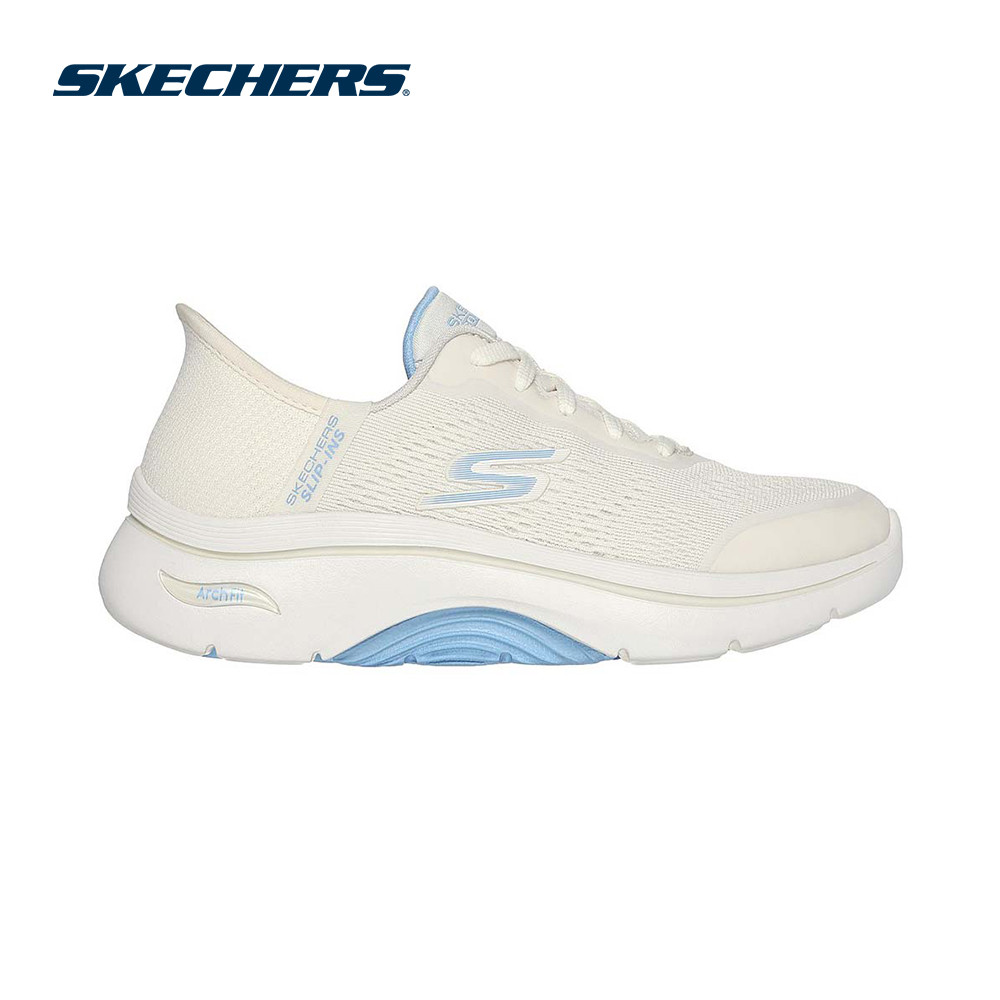 Skechers สเก็ตเชอร์ส รองเท้าผู้หญิง Women Slip-ins GOwalk Arch Fit 2.0 Valencia Walking Shoes - 125319-NTLB (latest)