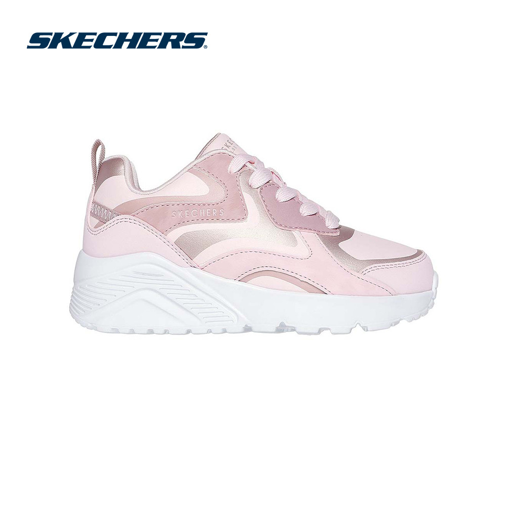 Skechers สเก็ตเชอร์ส รองเท้าเด็กผู้หญิง Girls Street UNO Lite Metallic Blast Sho