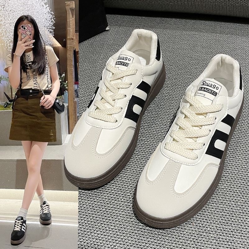 LucyBella66 พร้อมส่ง รองเท้าผ้าใบผู้หญิง นุ่มและเสริมความสูง สไตล์ใหม่ ระบายอากาศได้1752569592533