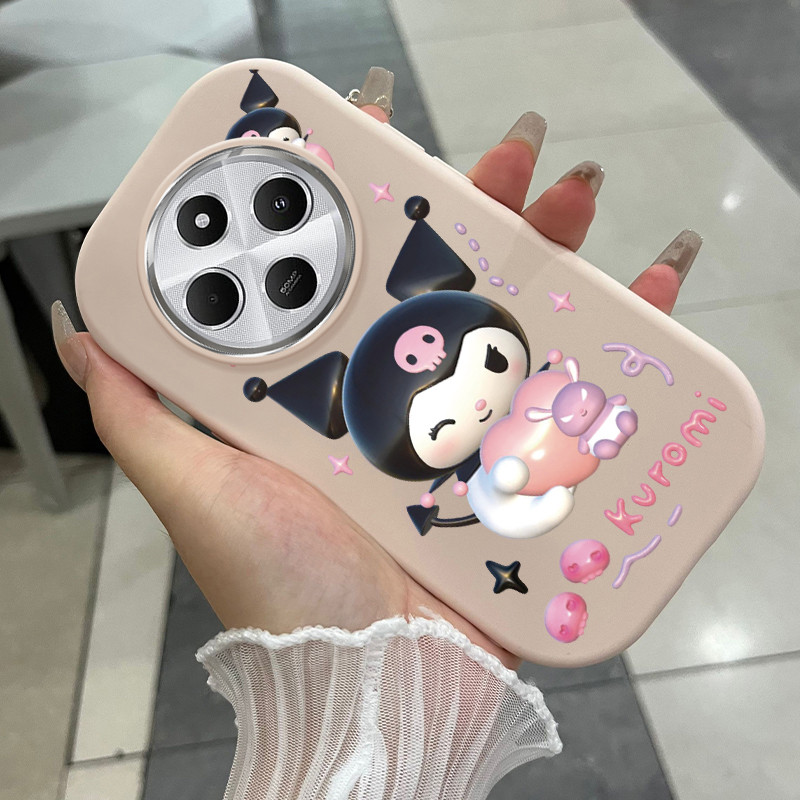 เคสสำหรับ Xiaomi Redmi 14C 4G 14C 5G A4 5G 14R 5G POCO C75 5G POCO M7 5G เคสโทรศัพท์กระต่ายกันกระแทกกลมและอ้วน