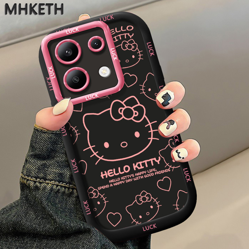 MHKETH เคสสำหรับ Xiaomi Redmi Note 13 5G POCO X6 Neo 5G เคสมือถือลายแมวน่ารักและเป็นที่นิยม