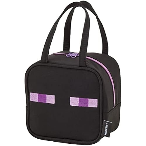 Skater Lunch Bag Insulated With Mini Pocket Minecraft Enderman 32 X 12 H21Cm Knbp1
