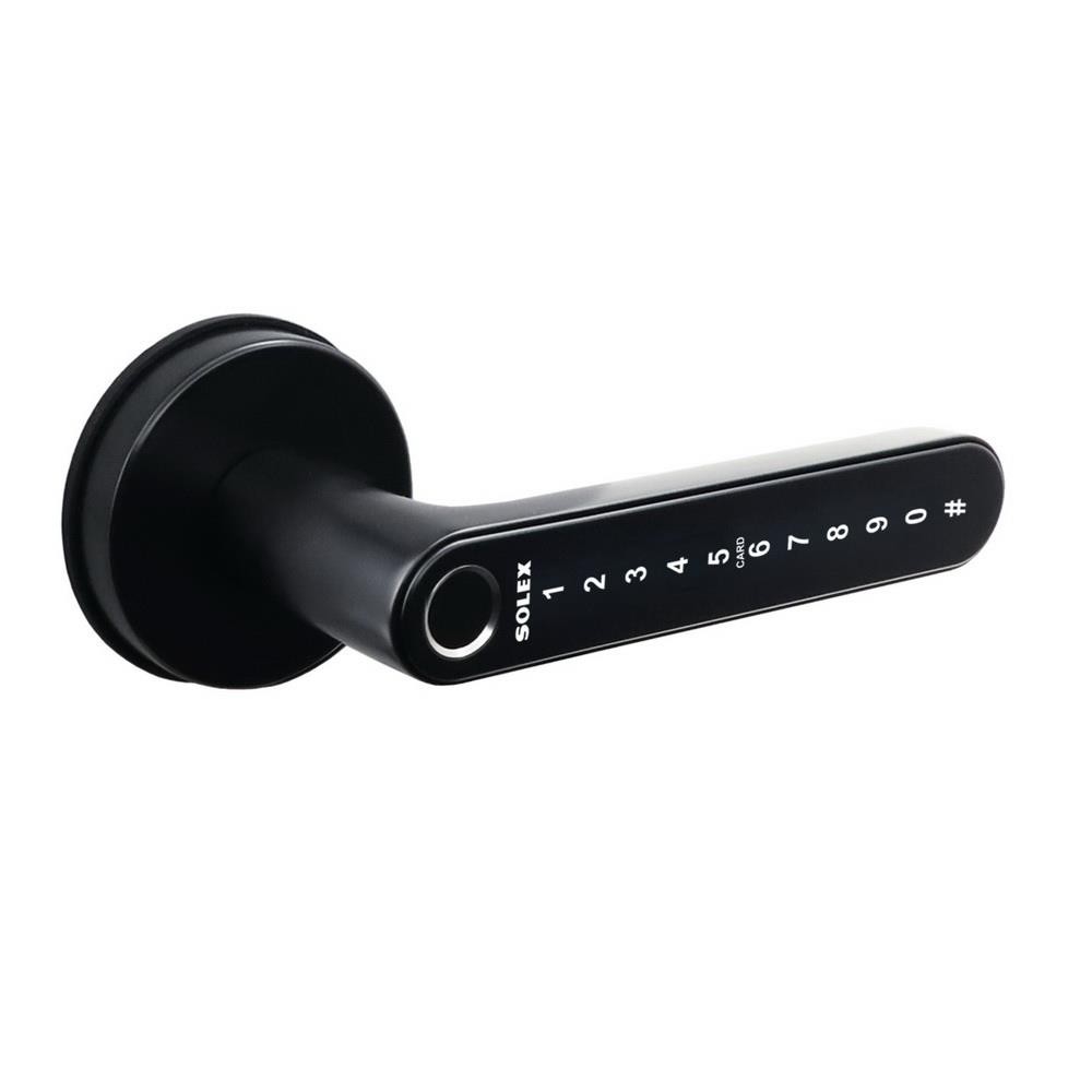 [จัดส่งพร้อมติดตั้ง] SOLEX Digital Door Lock กลอนดิจิตอล E-LOCK 6560 สีดำ จัดส่งโดย HomePro กลอนประตูDigital ดิจิตอลล็อค