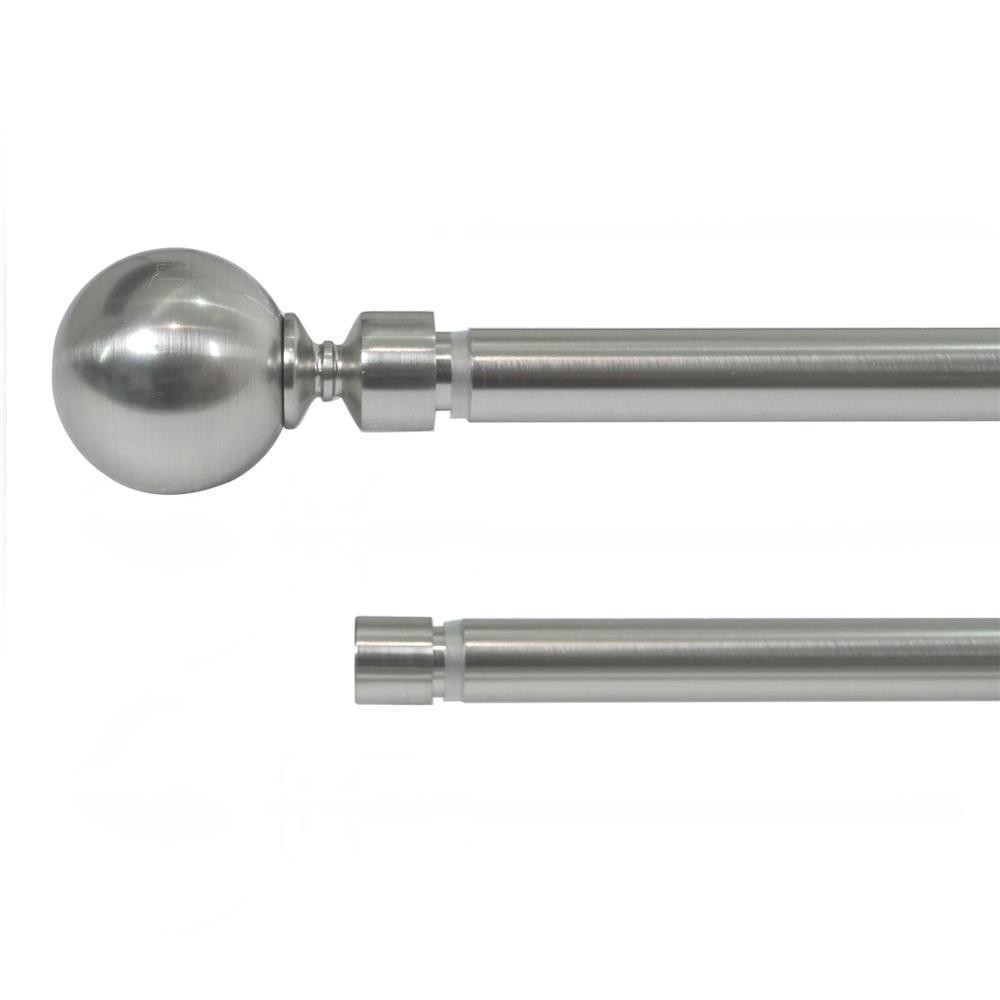 HOME LIVING STYLE ราง 2 ชั้น ยืดหด METAL 180-310 ซม. สีเงิน จัดส่งโดย HomePro