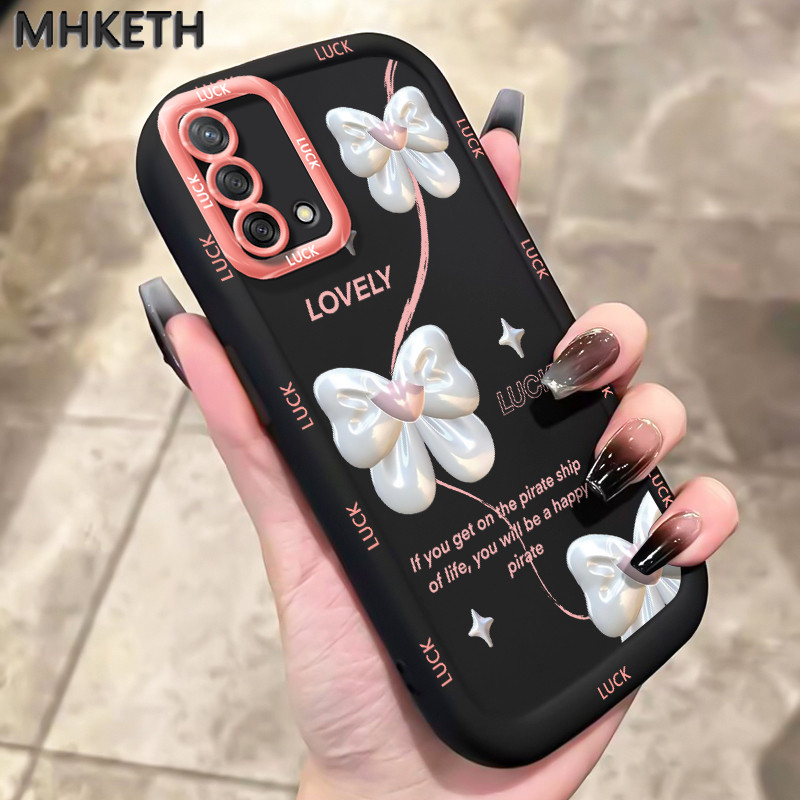 MHKETH เคสสำหรับ OPPO A74 A95 F19 F19s Reno 6 Lite เคสโทรศัพท์รูปโบว์สวยของผู้หญิงขายดีแบบใหม่ - รูปที่ 5