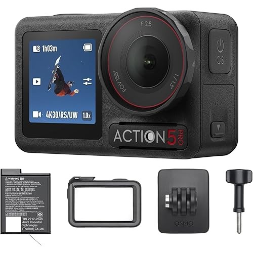 [Direct from JP] DJI Osmo Action 5 Pro Standard Combo Action Camera, Compact, 1/1.3-inch Sensor, Wat