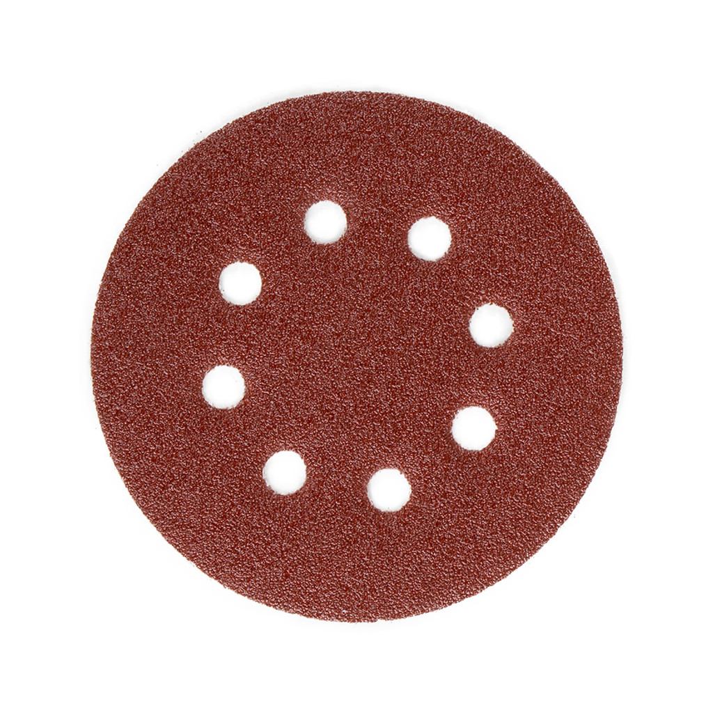 กระดาษทรายกลมสักหลาด เบอร์ 60 GIANTTECH รุ่น G711060 ขนาด 5 นิ้ว 8 รู (แพ็ก 5 ชิ้น)