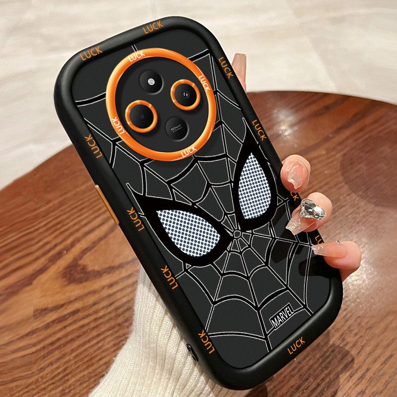 เคสสำหรับ Xiaomi Redmi 14C 5G A4 5G A14R 5G POCO C75 5G POCO M7 5G เคสโทรศัพท์ใยแมงมุมกันกระแทกป้องกันการตก