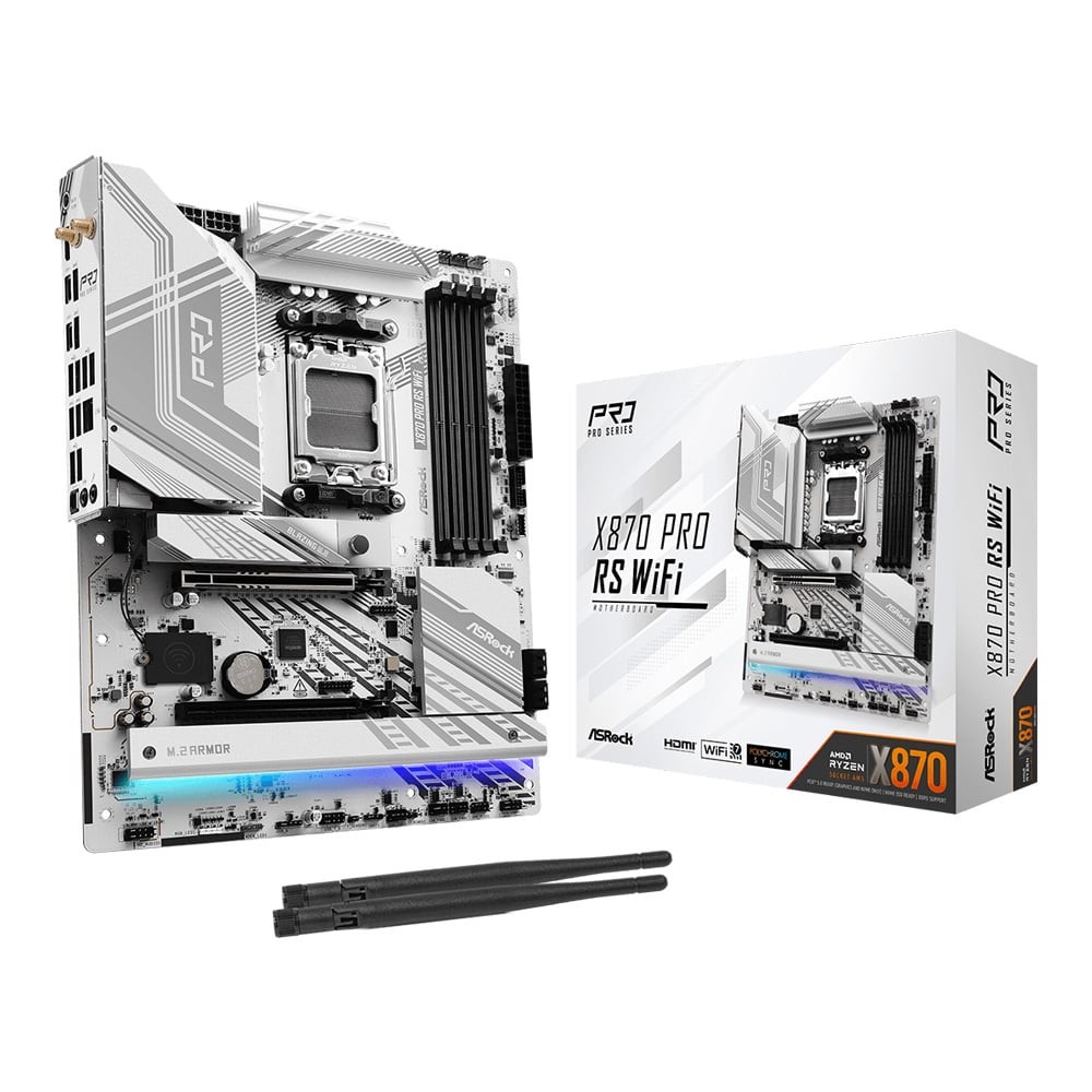 MAINBOARD (เมนบอร์ด) ASROCK X870 PRO RS WIFI - AMD SOCKET AM5 DDR5 ATX เมนบอร์ด