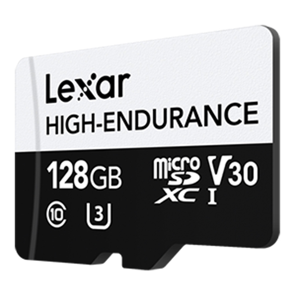 เมมโมรี่การ์ด 128 GB MICRO SD CARD (ไมโครเอสดีการ์ด) LEXAR HIGH-ENDURANCE (LMSHGED128G)