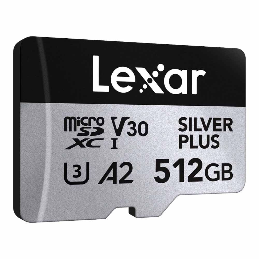 เมมโมรี่การ์ด 512 GB MICRO SD CARD (ไมโครเอสดีการ์ด) LEXAR PROFESSIONAL SILVER PLUS (LMSSIPL512G)