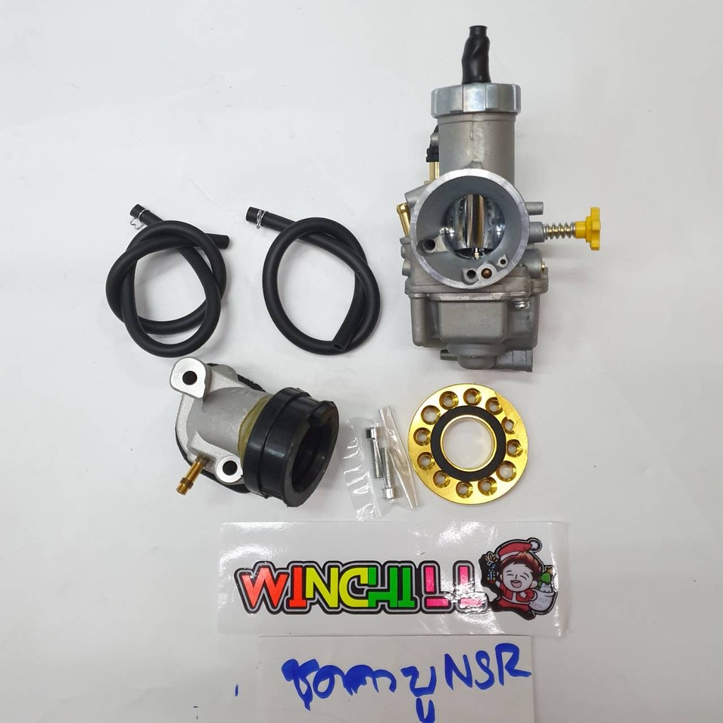 ชุดแปลงคาร์บู NSR + แป้นคาร์บู + คอหรีดSAJA