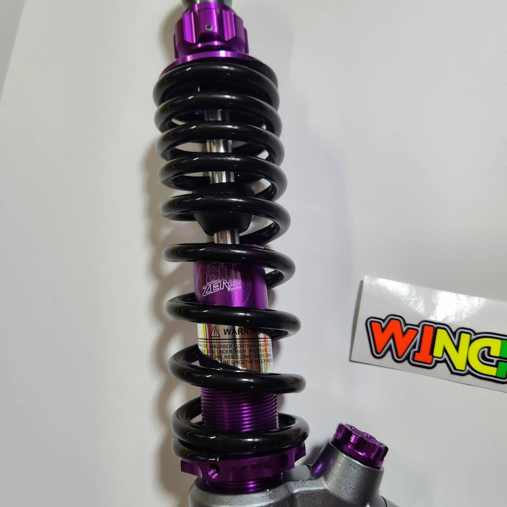 โช้คหลังหัวกลับ ZERN G-SERIES สปริงดำแกนม่วง GIORNO / MIO / FILANO / FILANO GRAND / CLICKi โช้คแก๊สกึ่งน้ำมัน ตัวปรัSAJA - รูปที่ 3