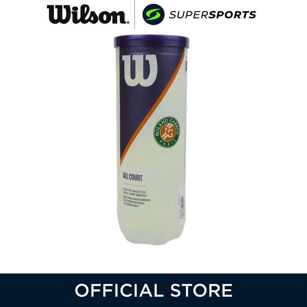 WILSON Roland Garros All Court ลูกเทนนิส (แพ็ค 3 ลูก)