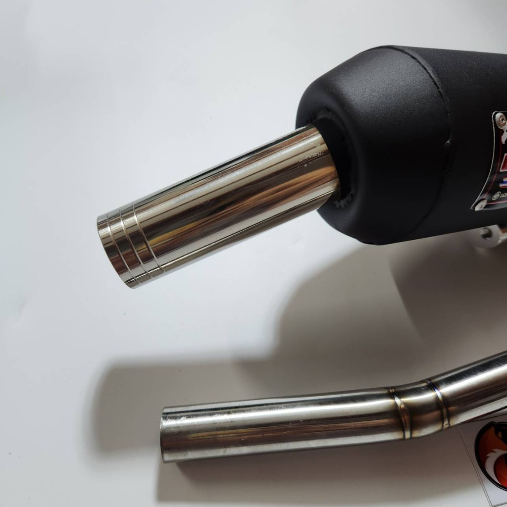 JAMIE ป้ายแดง จะมัย สีดำ แท้100% ท่อย่อ ทรงเชง จุกเลสยาว ผ่าหมก WAVE110i 2014-2020 QTP