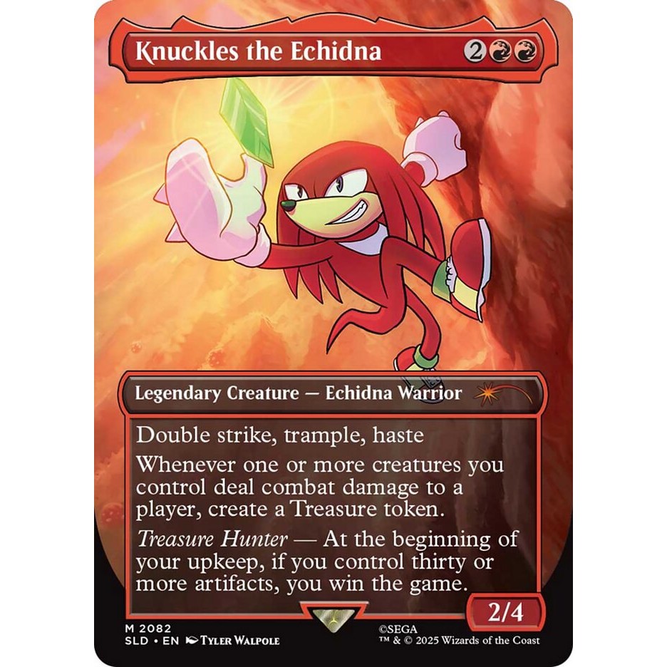 Knuckles the Echidna การ์ด Magic the Gathering [MTG] ของแท้