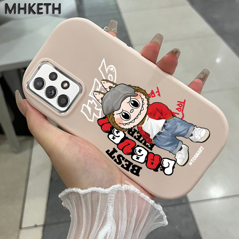 MHKETH เคสสำหรับ Samsung A52 A52s A51 A50 A50s A30s A35 A54 5G A32 A31 A71 M32 M40s LABUBU เคสโทรศัพท์