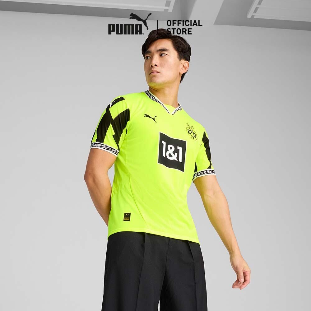 PUMA FOOTBALL - เสื้อ Borussia Dortmund Anniversary ผ้าเจอร์ซีย์ สำหรับผู้ชาย สีเหลือง - 77535004