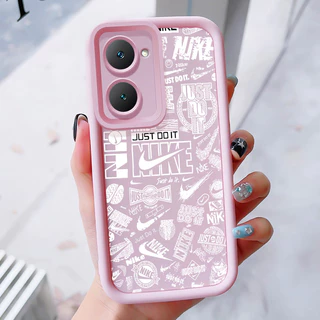เคสสำหรับ VIVO Y03 Y03T Y18 Y18i Y18e Y18t Y18s Y28e 5G เคสโทรศัพท์แบรนด์อินเทรนด์ซิลิโคนกันกระแทก