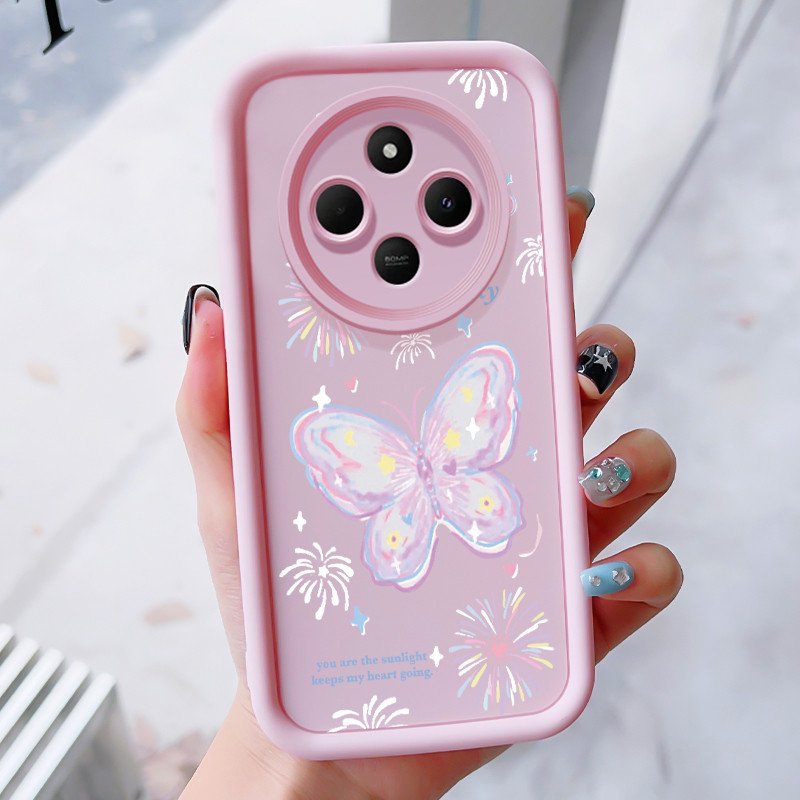 เคสสำหรับ Xiaomi Redmi 14C 4G 14C 5G A3 Pro 4G A4 5G POCO C75 เคสโทรศัพท์มนุษย์อวกาศสามสีซิลิโคนกันกระแทก