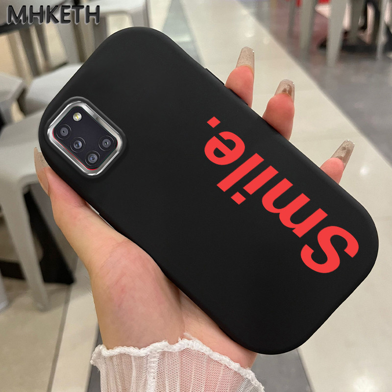 MHKETH เคสสำหรับ Samsung Galaxy A31 เคสโทรศัพท์ซิลิโคนกันกระแทกระดับไฮเอนด์เรียบง่ายและมีสไตล์