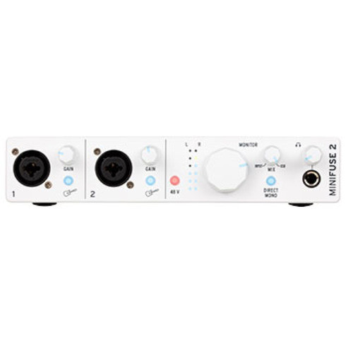 Arturia Music Production Software Included Dual Audio & MIDI Interface MiniFuse 2 White